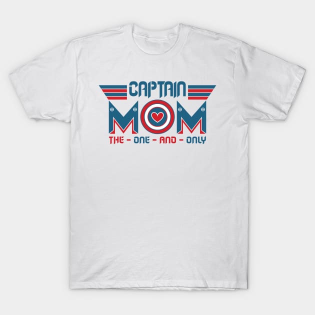 Captain Mom The One And Only T-Shirt by angsabiru